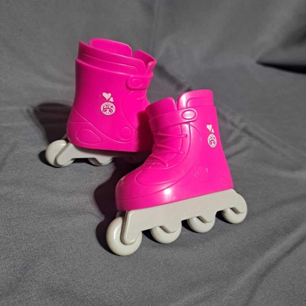Funrise Pink Roller‎ Blade Skates for 18" Doll Fits Our Generation American Girl